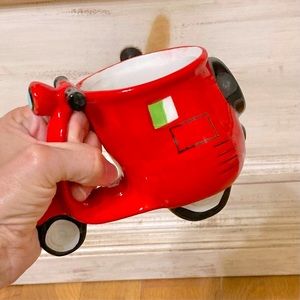 New Retro Red Vespa Ceramic Cup or Pencil/Pen Holder